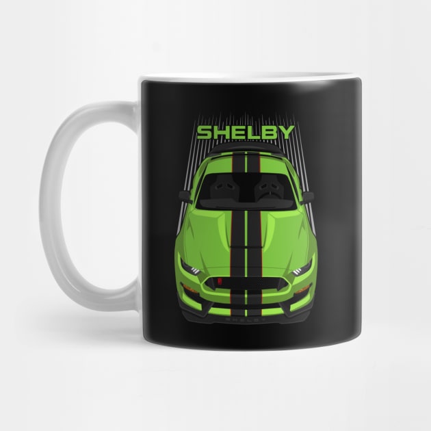 Ford Mustang Shelby GT350R 2015 - 2020 - Grabber Lime - Black Stripes by V8social